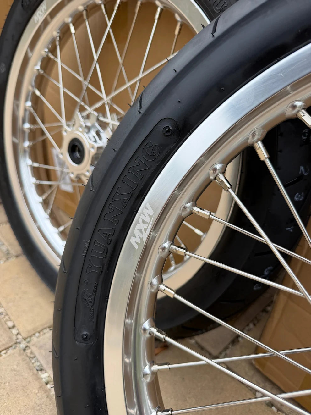 Chrome Talaria XXX/MX3/MX4 Supermoto Wheelset