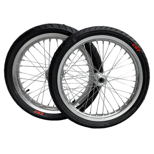 17in Chrome Supermoto Wheelset for Talaria Sting and XXX