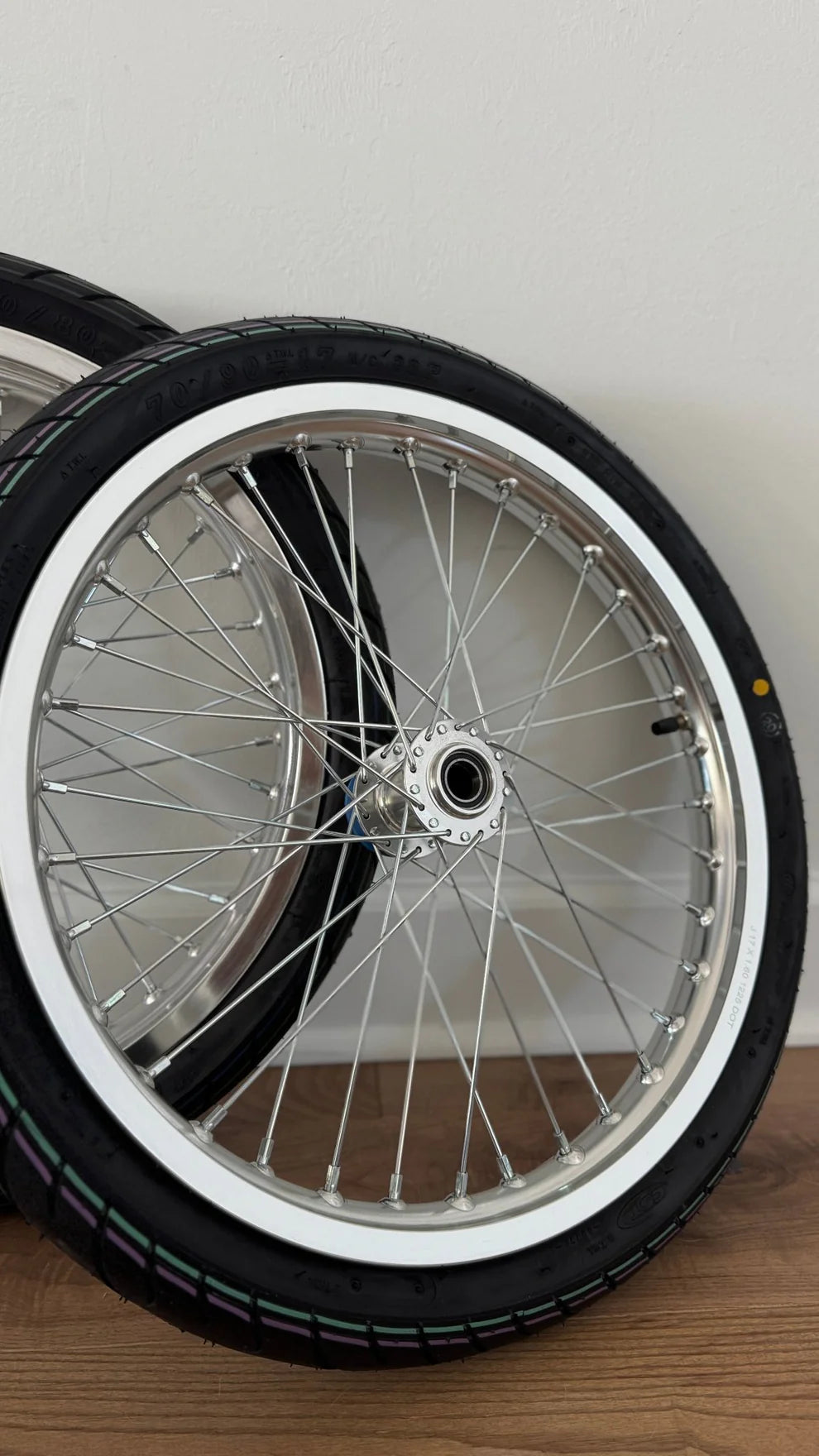 Chrome Surron LBX/E Ride Pro Supermoto Wheel Set